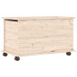 vidaXL Truhe mit Rollen ALTA 73x39,5x44 cm Massivholz Kiefer vidaXL Truhe mit Rollen ALTA 73x39,5x44 cm Massivholz Kiefer