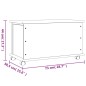 vidaXL Truhe mit Rollen ALTA 73x39,5x44 cm Massivholz Kiefer vidaXL Truhe mit Rollen ALTA 73x39,5x44 cm Massivholz Kiefer