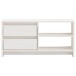 vidaXL TV-Schrank Weiß 80x31x39 cm Massivholz Kiefer vidaXL TV-Schrank Weiß 80x31x39 cm Massivholz Kiefer