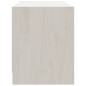 vidaXL TV-Schrank Weiß 80x31x39 cm Massivholz Kiefer vidaXL TV-Schrank Weiß 80x31x39 cm Massivholz Kiefer