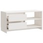 vidaXL TV-Schrank Weiß 80x31x39 cm Massivholz Kiefer vidaXL TV-Schrank Weiß 80x31x39 cm Massivholz Kiefer