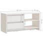 vidaXL TV-Schrank Weiß 80x31x39 cm Massivholz Kiefer vidaXL TV-Schrank Weiß 80x31x39 cm Massivholz Kiefer