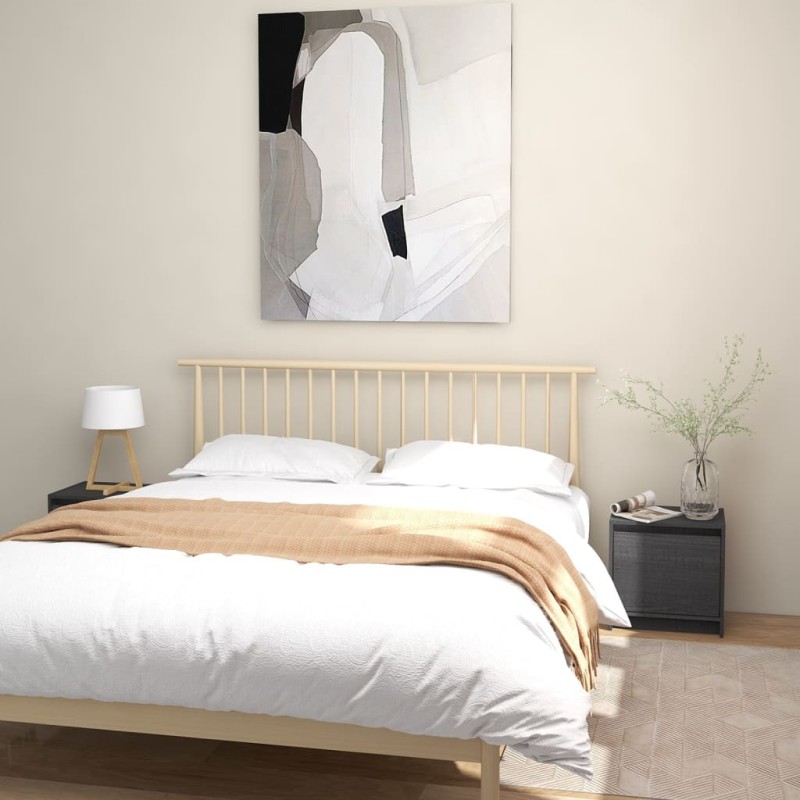 vidaXL Nachttische 2 Stk. Grau 40x30,5x40 cm Massivholz Kiefer vidaXL Nachttische 2 Stk. Grau 40x30,5x40 cm Massivholz Kiefer