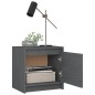 vidaXL Nachttische 2 Stk. Grau 40x30,5x40 cm Massivholz Kiefer vidaXL Nachttische 2 Stk. Grau 40x30,5x40 cm Massivholz Kiefer