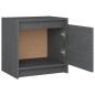 vidaXL Nachttische 2 Stk. Grau 40x30,5x40 cm Massivholz Kiefer vidaXL Nachttische 2 Stk. Grau 40x30,5x40 cm Massivholz Kiefer
