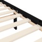 Bettgestell mit Kopfteil Schwarz 180x200 cm Massivholz Bettgestell mit Kopfteil Schwarz 180x200 cm Massivholz