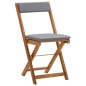 3-tlg. Bistro-Set Klappbar mit Kissen Massivholz Akazie 3-tlg. Bistro-Set Klappbar mit Kissen Massivholz Akazie