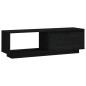 vidaXL TV-Schrank Schwarz 110x30x33,5 cm Massivholz Kiefer