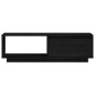 vidaXL TV-Schrank Schwarz 110x30x33,5 cm Massivholz Kiefer