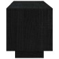 vidaXL TV-Schrank Schwarz 110x30x33,5 cm Massivholz Kiefer