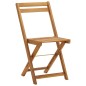 3-tlg. Bistro-Set Klappbar mit Kissen Massivholz Akazie 3-tlg. Bistro-Set Klappbar mit Kissen Massivholz Akazie