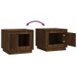 vidaXL Couchtisch Braun Eichen-Optik 51x50x44 cm Holzwerkstoff vidaXL Couchtisch Braun Eichen-Optik 51x50x44 cm Holzwerkstoff