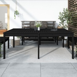 vidaXL Gartentisch Schwarz 203,5x100x76 cm Massivholz Kiefer