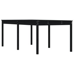 vidaXL Gartentisch Schwarz 203,5x100x76 cm Massivholz Kiefer