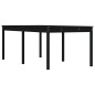 vidaXL Gartentisch Schwarz 203,5x100x76 cm Massivholz Kiefer vidaXL Gartentisch Schwarz 203,5x100x76 cm Massivholz Kiefer