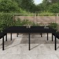 vidaXL Gartentisch Schwarz 203,5x100x76 cm Massivholz Kiefer vidaXL Gartentisch Schwarz 203,5x100x76 cm Massivholz Kiefer