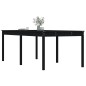 vidaXL Gartentisch Schwarz 203,5x100x76 cm Massivholz Kiefer vidaXL Gartentisch Schwarz 203,5x100x76 cm Massivholz Kiefer