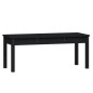 vidaXL Gartenbank Schwarz 109x44x45 cm Massivholz Kiefer vidaXL Gartenbank Schwarz 109x44x45 cm Massivholz Kiefer