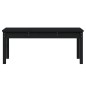 vidaXL Gartenbank Schwarz 109x44x45 cm Massivholz Kiefer vidaXL Gartenbank Schwarz 109x44x45 cm Massivholz Kiefer