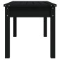 vidaXL Gartenbank Schwarz 109x44x45 cm Massivholz Kiefer vidaXL Gartenbank Schwarz 109x44x45 cm Massivholz Kiefer