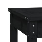 vidaXL Gartenbank Schwarz 109x44x45 cm Massivholz Kiefer vidaXL Gartenbank Schwarz 109x44x45 cm Massivholz Kiefer