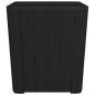 vidaXL Gartentisch mit Abnehmbarer Tischplatte Schwarz Polypropylen vidaXL Gartentisch mit Abnehmbarer Tischplatte Schwarz Polypropylen