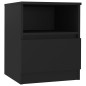 vidaXL Nachttische 2 Stk. Schwarz 40x40x50 cm Holzwerkstoff vidaXL Nachttische 2 Stk. Schwarz 40x40x50 cm Holzwerkstoff