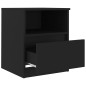 vidaXL Nachttische 2 Stk. Schwarz 40x40x50 cm Holzwerkstoff vidaXL Nachttische 2 Stk. Schwarz 40x40x50 cm Holzwerkstoff