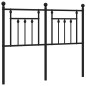 vidaXL Kopfteil Metall Schwarz 120 cm vidaXL Kopfteil Metall Schwarz 120 cm