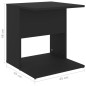 vidaXL Beistelltisch Schwarz 45x45x48 cm Holzwerkstoff vidaXL Beistelltisch Schwarz 45x45x48 cm Holzwerkstoff