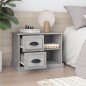 vidaXL Nachttisch Grau Sonoma 60x35,5x45 cm vidaXL Nachttisch Grau Sonoma 60x35,5x45 cm