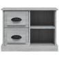 vidaXL Nachttisch Grau Sonoma 60x35,5x45 cm vidaXL Nachttisch Grau Sonoma 60x35,5x45 cm
