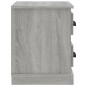 vidaXL Nachttisch Grau Sonoma 60x35,5x45 cm vidaXL Nachttisch Grau Sonoma 60x35,5x45 cm