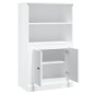 vidaXL Highboard Hochglanz-Weiß 60x35,5x103,5 cm Holzwerkstoff vidaXL Highboard Hochglanz-Weiß 60x35,5x103,5 cm Holzwerkstoff