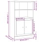 vidaXL Highboard Hochglanz-Weiß 60x35,5x103,5 cm Holzwerkstoff vidaXL Highboard Hochglanz-Weiß 60x35,5x103,5 cm Holzwerkstoff