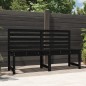 vidaXL Gartenbank Schwarz 157,5 cm Massivholz Kiefer vidaXL Gartenbank Schwarz 157,5 cm Massivholz Kiefer