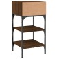 vidaXL Nachttische 2Stk. Braun Eichen-Optik 35x34,5x70cm Holzwerkstoff vidaXL Nachttische 2Stk. Braun Eichen-Optik 35x34,5x70cm Holzwerkstoff