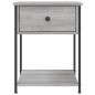 vidaXL Nachttisch Grau Sonoma 44x45x58 cm Holzwerkstoff vidaXL Nachttisch Grau Sonoma 44x45x58 cm Holzwerkstoff