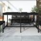 vidaXL Gartentisch Schwarz 203,5x90x110 cm Massivholz Kiefer vidaXL Gartentisch Schwarz 203,5x90x110 cm Massivholz Kiefer