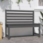 vidaXL Gartenbank Grau 109 cm Massivholz Kiefer vidaXL Gartenbank Grau 109 cm Massivholz Kiefer