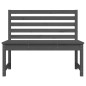 vidaXL Gartenbank Grau 109 cm Massivholz Kiefer vidaXL Gartenbank Grau 109 cm Massivholz Kiefer