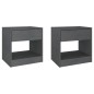 vidaXL Nachttische 2 Stk. Grau 40x31x40 cm Massivholz Kiefer vidaXL Nachttische 2 Stk. Grau 40x31x40 cm Massivholz Kiefer