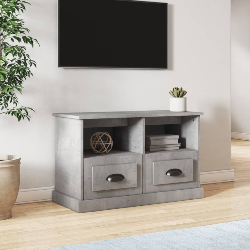 vidaXL TV-Schrank Betongrau 80x35x50 cm Holzwerkstoff vidaXL TV-Schrank Betongrau 80x35x50 cm Holzwerkstoff