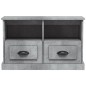vidaXL TV-Schrank Betongrau 80x35x50 cm Holzwerkstoff vidaXL TV-Schrank Betongrau 80x35x50 cm Holzwerkstoff