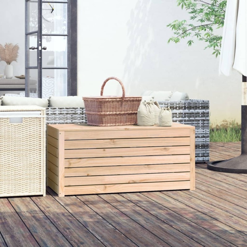 vidaXL Gartenbox 101x50,5x46,5 cm Massivholz Kiefer vidaXL Gartenbox 101x50,5x46,5 cm Massivholz Kiefer