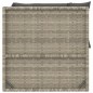 3-tlg. Garten-Lounge-Set mit Kissen Grau Poly Rattan 3-tlg. Garten-Lounge-Set mit Kissen Grau Poly Rattan