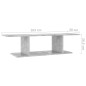 vidaXL TV-Wandschrank Betongrau 103x30x26,5 cm vidaXL TV-Wandschrank Betongrau 103x30x26,5 cm
