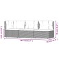3-tlg. Garten-Lounge-Set mit Kissen Grau Poly Rattan 3-tlg. Garten-Lounge-Set mit Kissen Grau Poly Rattan