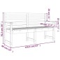 vidaXL Gartenbank 159,5x48x91,5 cm Massivholz Kiefer vidaXL Gartenbank 159,5x48x91,5 cm Massivholz Kiefer