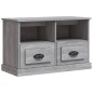 vidaXL TV-Schrank Grau Sonoma 80x35x50 cm Holzwerkstoff vidaXL TV-Schrank Grau Sonoma 80x35x50 cm Holzwerkstoff